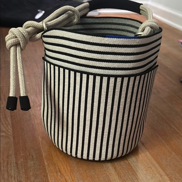 Rothy's Handbags - Striped Bucket Bag with Rope Handle